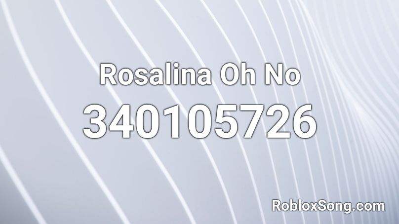 Rosalina Oh No Roblox ID