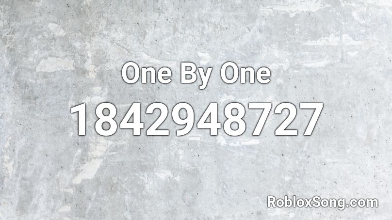 One By One Roblox ID