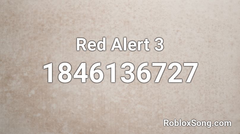 red alert 3 code for roblox
