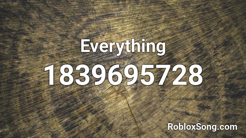 Everything Roblox ID