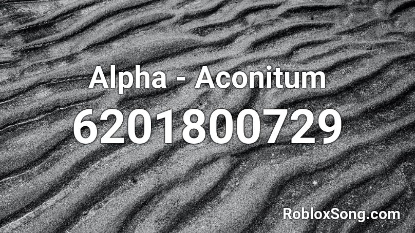 Alpha - Aconitum Roblox ID