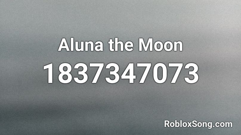 Aluna the Moon Roblox ID