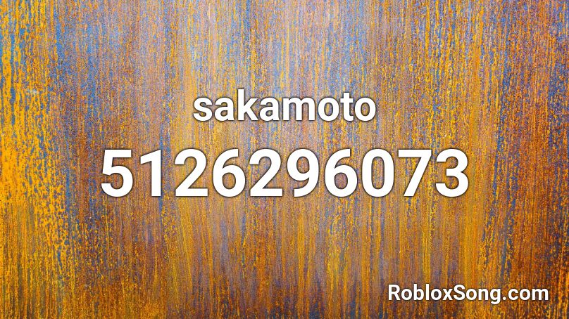 sakamoto Roblox ID