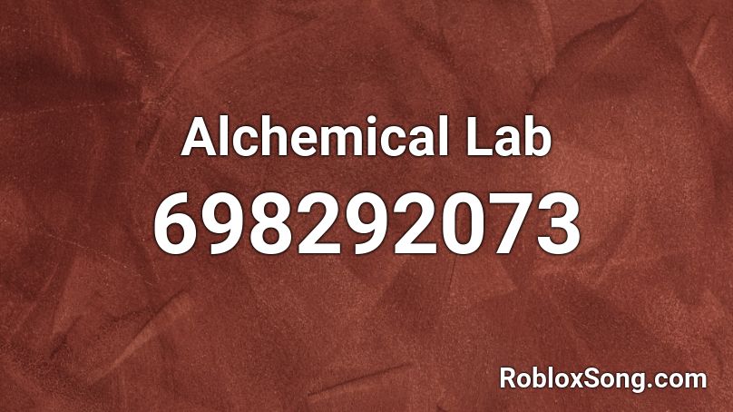Alchemical Lab Roblox ID