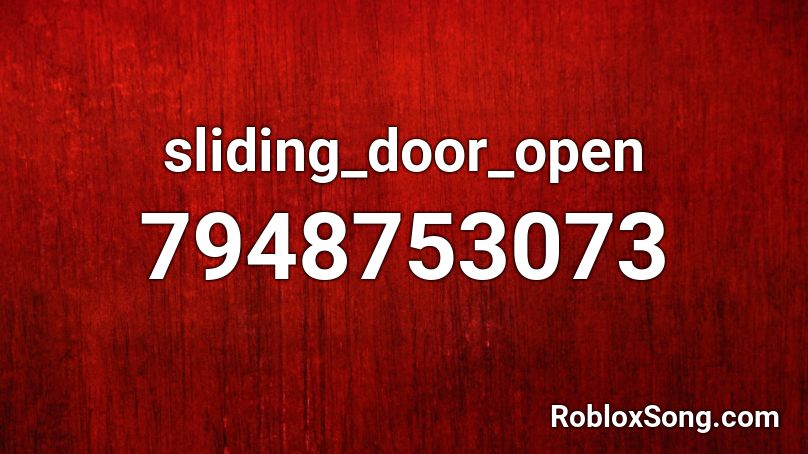 sliding_door_open Roblox ID