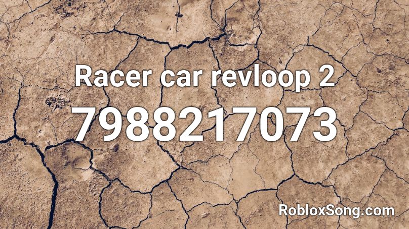 Racer car revloop 2 Roblox ID