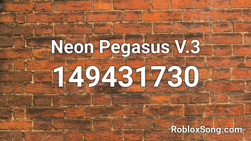 Neon Pegasus V.3 Roblox ID