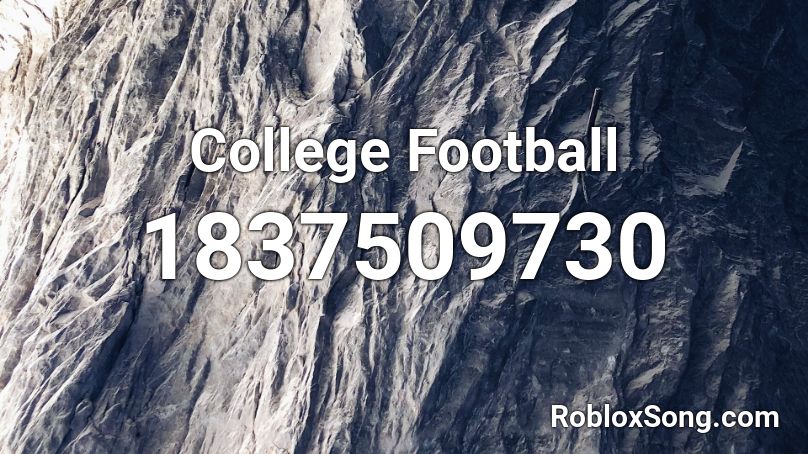 College Football Roblox ID