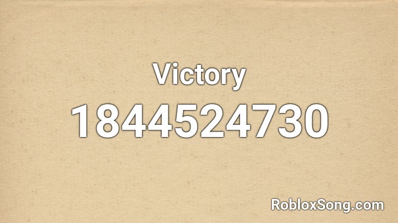 Victory Roblox ID