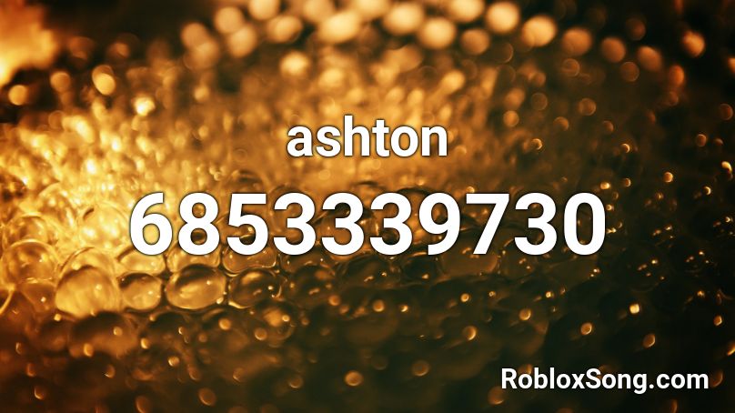 ashton Roblox ID