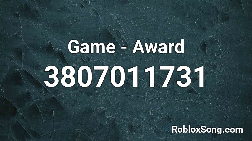 Game - Award Roblox ID
