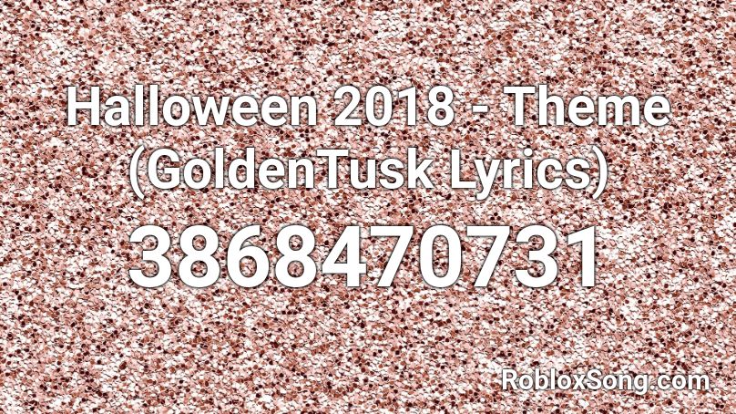 Halloween Music Roblox ID Codes