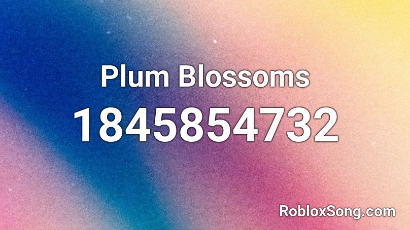 Plum Blossoms Roblox ID