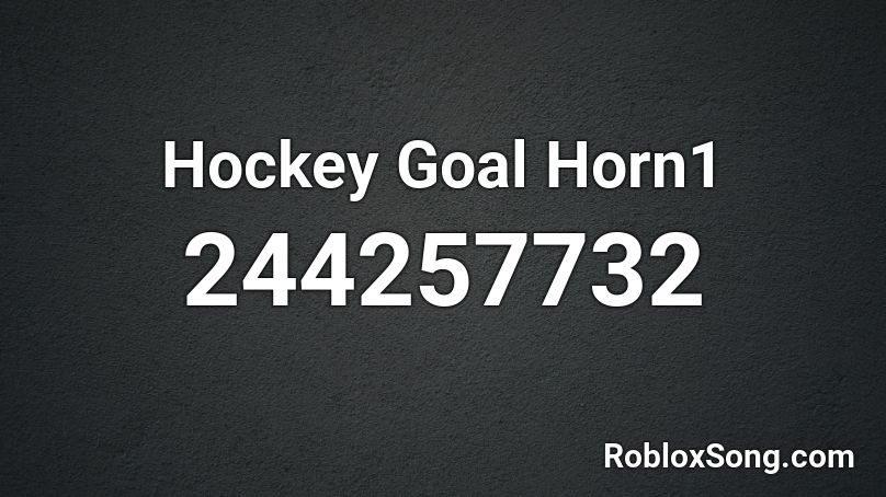 Hockey Goal Horn1 Roblox ID
