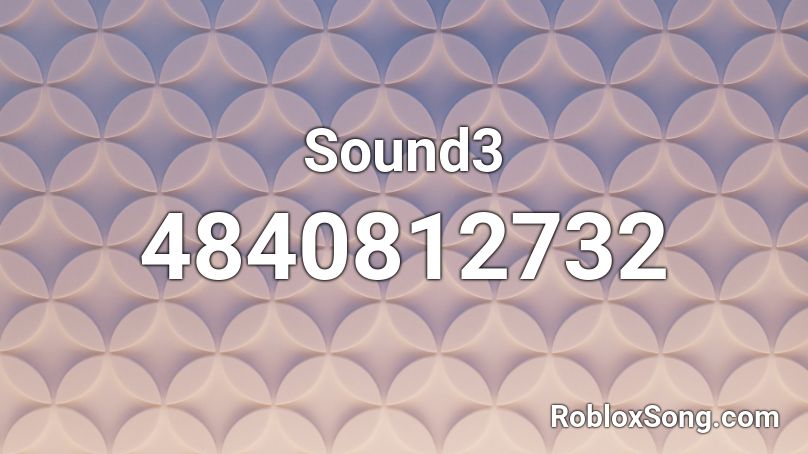 Sound3 Roblox ID