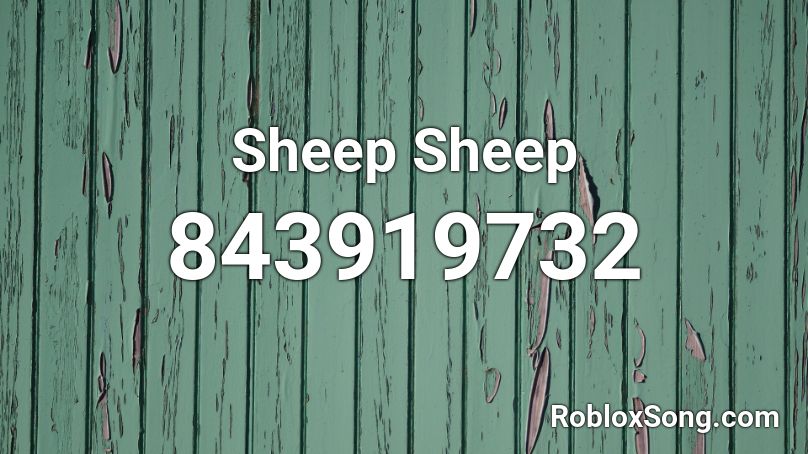 Sheep Sheep Roblox ID