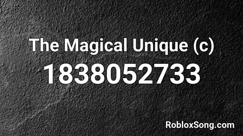 The Magical Unique (c) Roblox ID