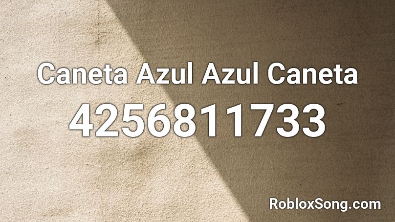 Caneta Azul Azul Caneta Roblox ID