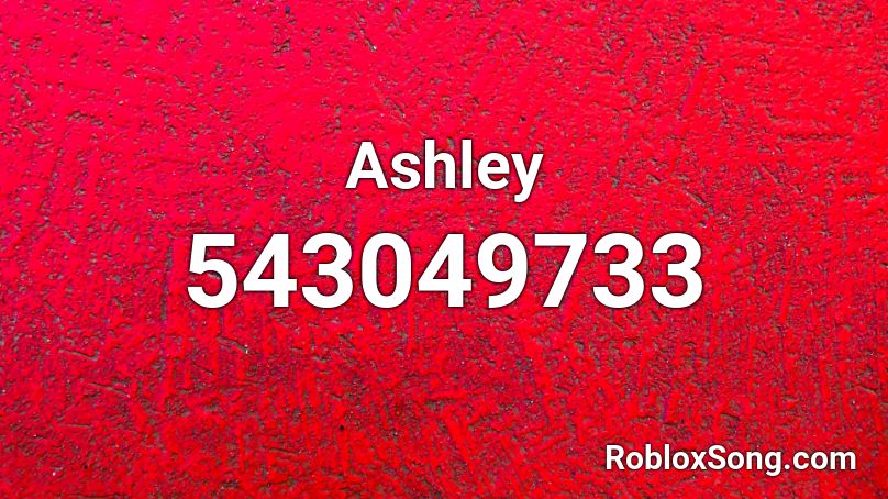 Ashley Roblox ID