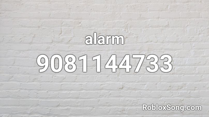 alarm Roblox ID