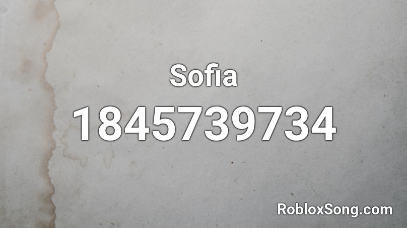 Sofia Roblox ID