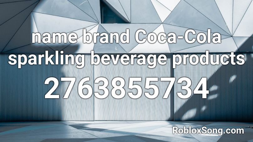 name brand Coca-Cola sparkling beverage products Roblox ID