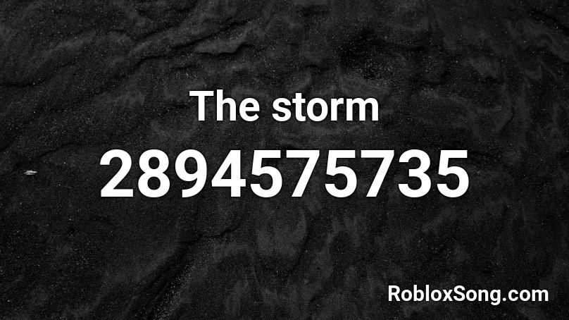 The storm Roblox ID