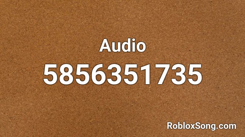 Audio Roblox ID