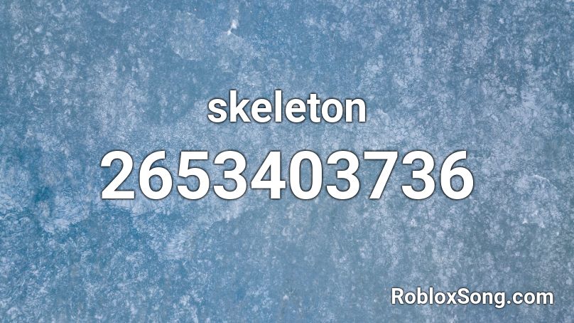 skeleton Roblox ID