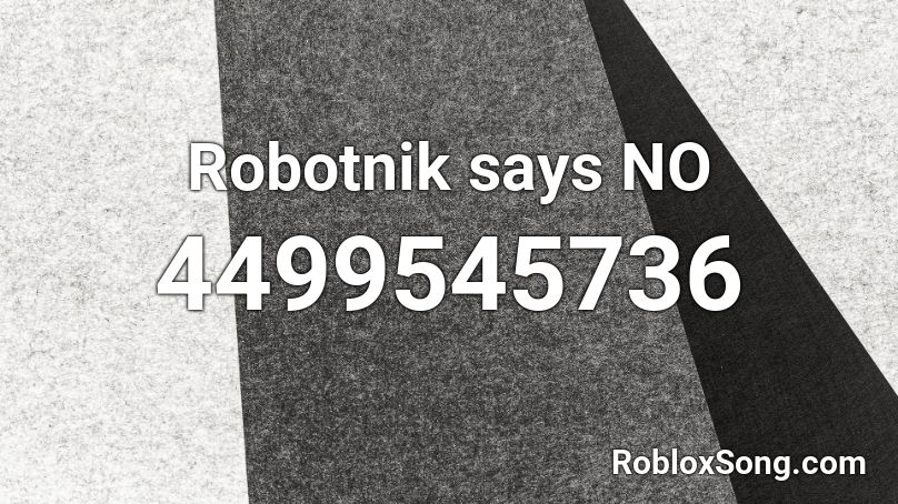 Robotnik says NO Roblox ID
