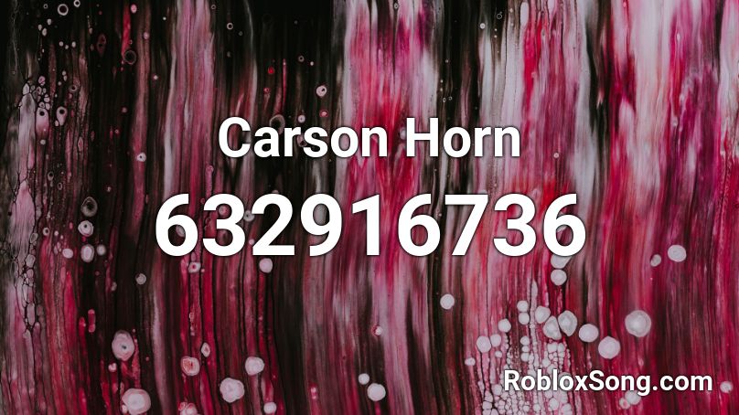 Carson Horn Roblox ID