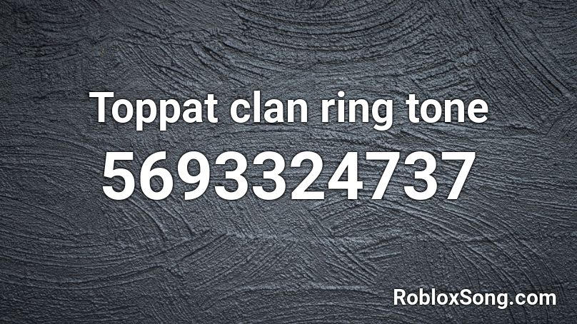 Toppat clan ring tone Roblox ID