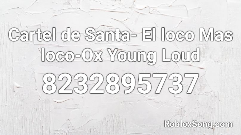 Cartel de Santa ID Roblox