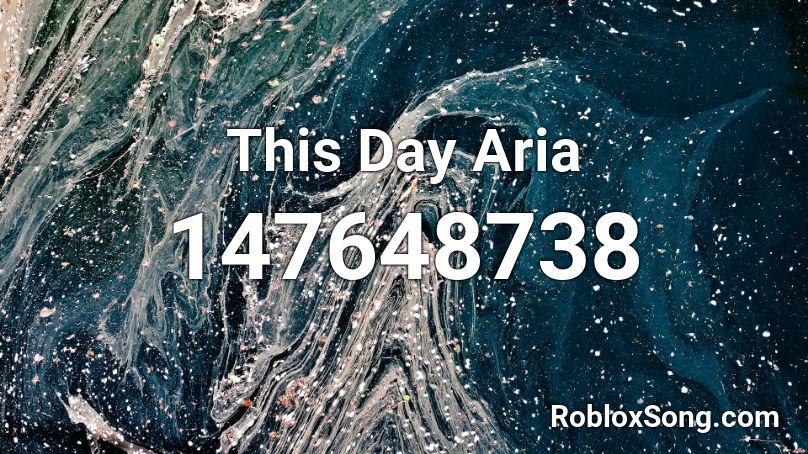 This Day Aria Roblox ID