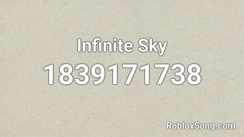 Infinite Sky Roblox ID