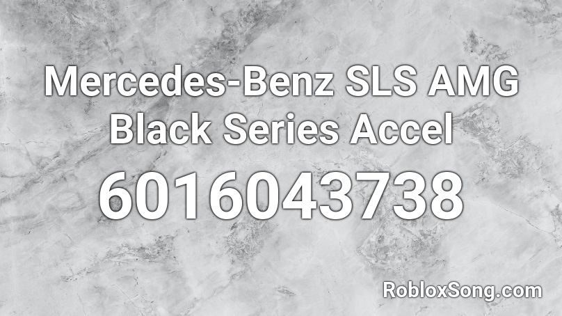 Mercedes-Benz SLS AMG Black Series Accel Roblox ID