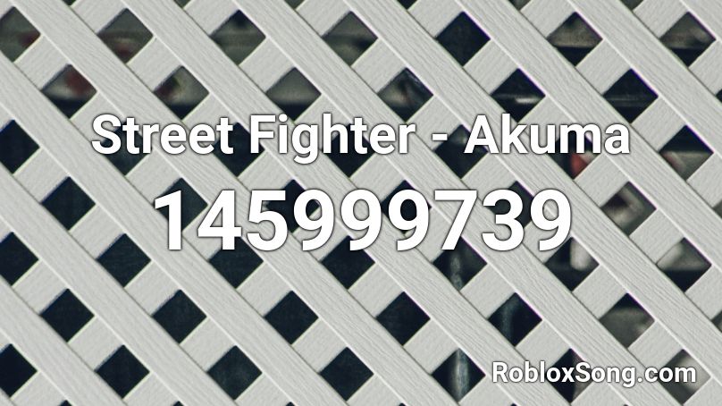 Street Fighter - Akuma Roblox ID