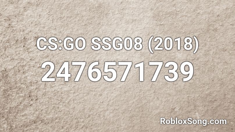 CS:GO SSG08 (2018) Roblox ID