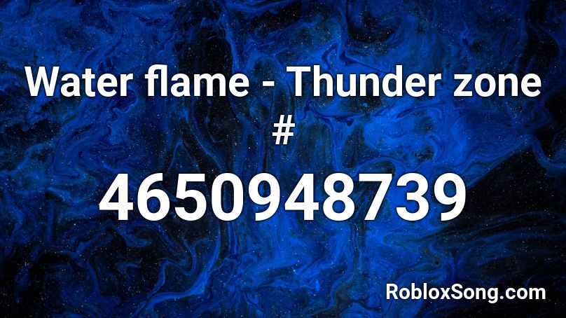 thunder id code roblox