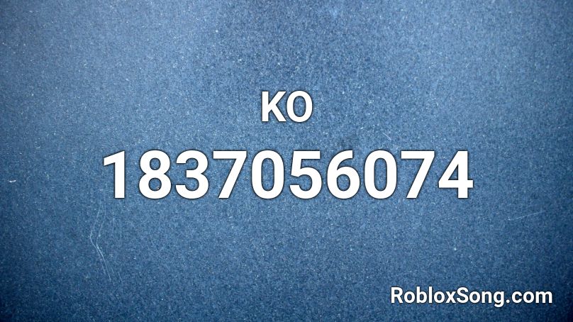 KO Roblox ID