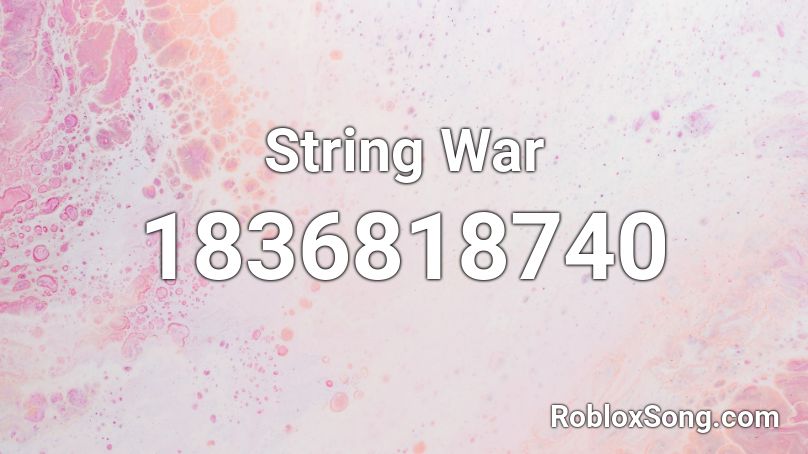 String War Roblox ID