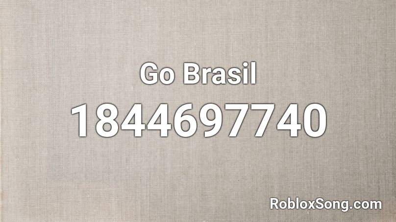 Go Brasil Roblox ID