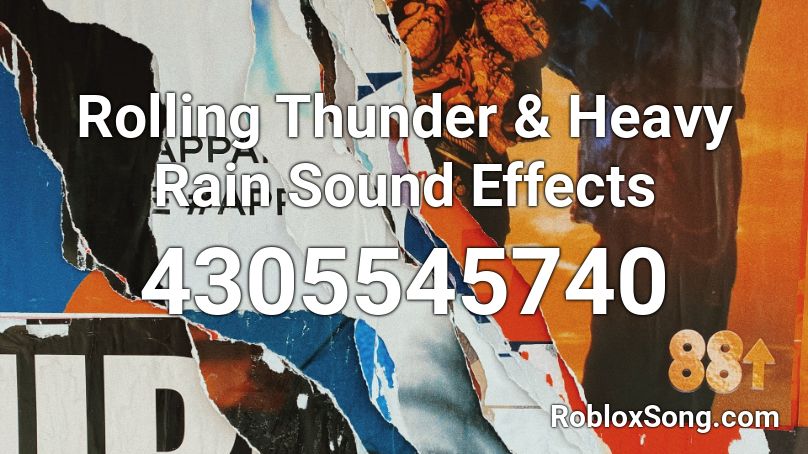 Rolling Thunder & Heavy Rain Sound Effects Roblox ID