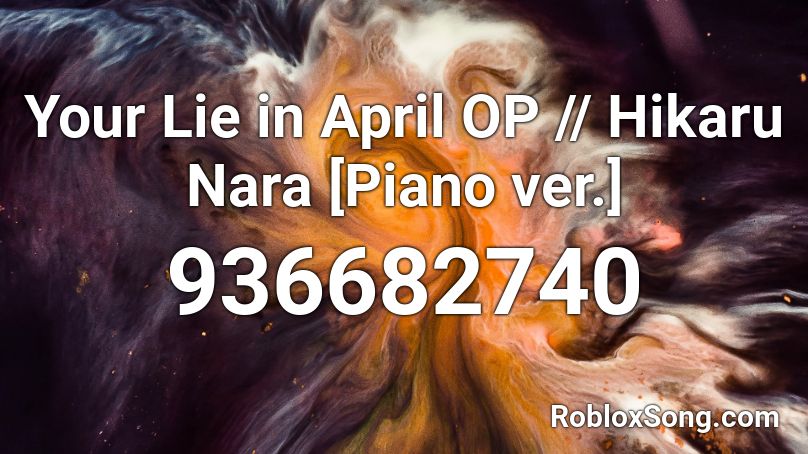 Your Lie In April Op Hikaru Nara Piano Ver Roblox Id Roblox Music Codes - hikaru nara roblox id