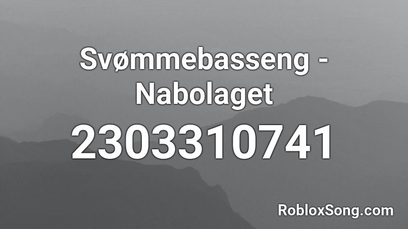 Svømmebasseng - Nabolaget Roblox ID