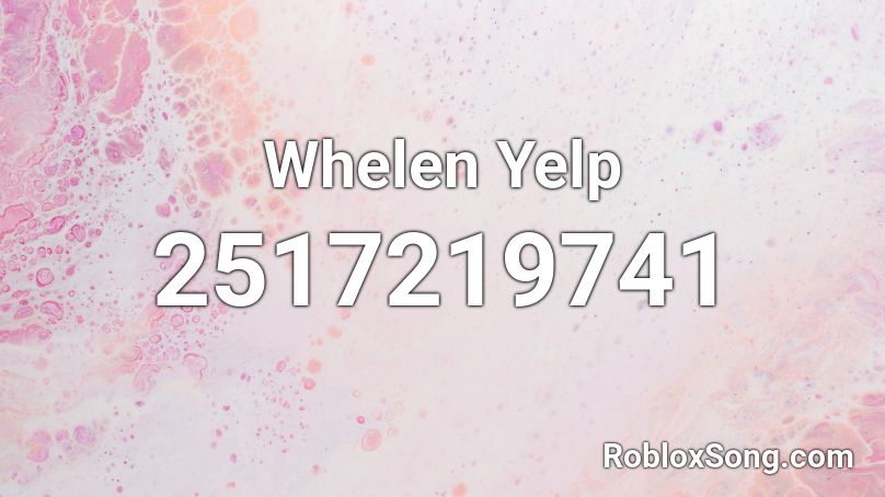 Whelen Yelp Roblox ID