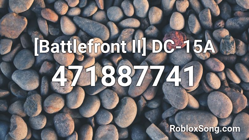 [Battlefront II] DC-15A Roblox ID