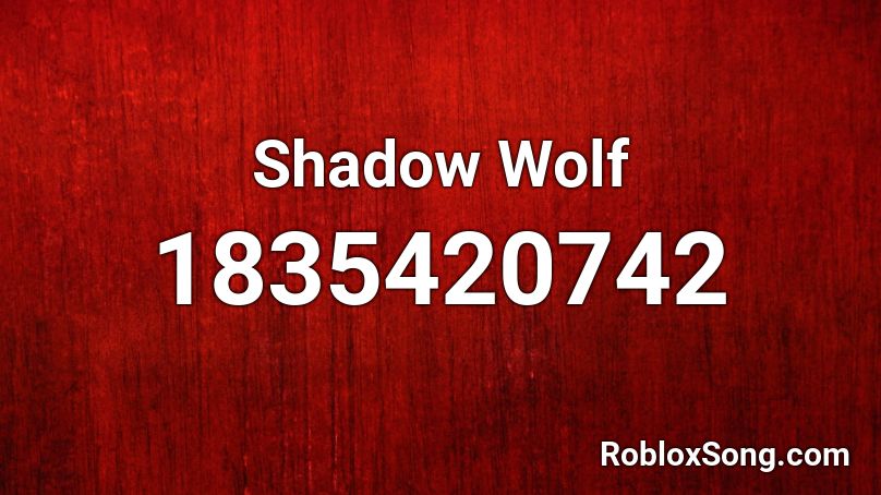 Shadow Wolf Roblox ID