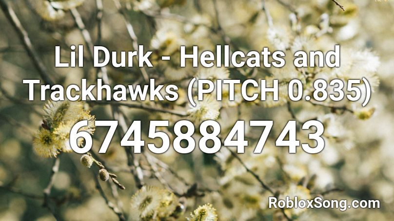 Lil Durk Hellcats And Trackhawks Pitch 0 835 Roblox Id Roblox Music Codes - roblox audio pitch