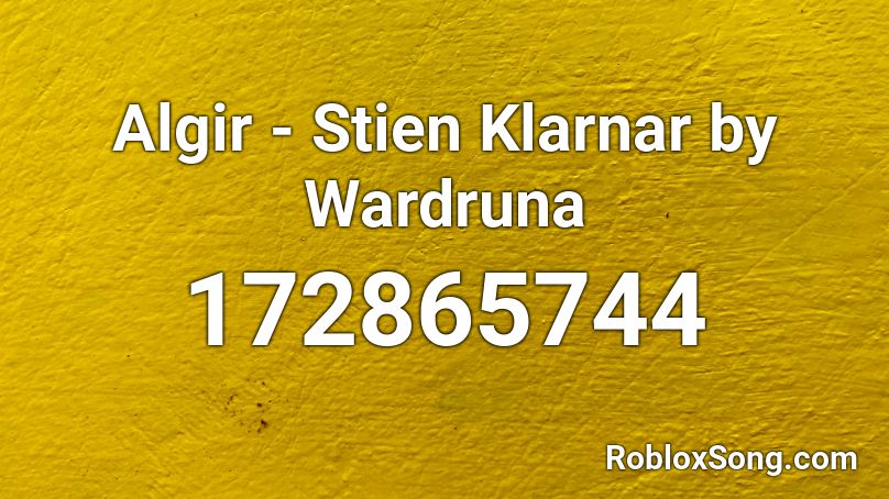 Algir - Stien Klarnar by Wardruna Roblox ID